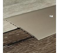 PROVISTON | Barre de seuil | Aluminium anodisé | 80 x 3.5 x 1000 mm | Bronze clair | À visser côté latéral | Barre de jonction | barre de recouvrement | 1 pièce
