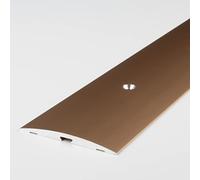 PROVISTON barre de seuil | Aluminium anodisé | Bronze clair | Largeur 50 mm | Hauteur 4 mm | Longueur 1000 mm | À visser côté latéral | Barre de jonction | Barre recouvrement | 1 pièce
