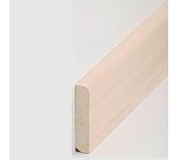 PROVISTON Lot de 10 plinthes en bois massif Abachi - 13 x 58 x 2400 mm - Plinthe en bois massif à coller, visser et clouer - 24 m