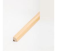 PROVISTON Lot de 10 plinthes quart de barres 14 x 14 x 2000 mm, en bois massif Abachi, à coller, clipser, vis et clous, 20 m