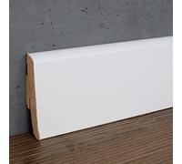 PROVISTON | plinthe | bord arrondi | 19 x 58 x 2400 mm | en MDF revêtu | blanc | plinthe moderne | 24 m
