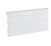 PROVISTON Plinthe de recouvrement pour carrelage 25 x 120 x 2000 mm - Plinthe moderne - Profil carré - En plastique blanc - Imperméable - Robuste et durable