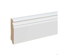 PROVISTON Plinthe moulurée Style Louis XV 19 x 80 x 2400 mm Médium (MDF) revêtu Blanc à peindre