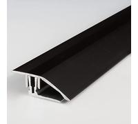 PROVISTON | Profilé de rattrapage à clipser | Alu anodisé | 41 x 11-15 x 2700 mm | Bronze foncé | À visser | Barre de seuil rattrapage à clipser | Barre à niveau | 1 pc