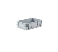 Provost Bac gerbable norme europe poignées fermées gris 30L - 60 x 40 x 18cm