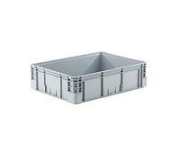 Provost Bac gerbable norme europe poignées fermées gris 90L - 80 x 60 x 22cm