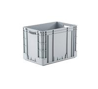 Provost Bac gerbable norme europe poignées ouvertes gris 80L - 60 x 40 x 42cm
