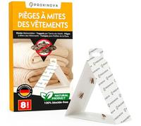 Proxinova Anti Mites Textiles - Anti Mites Vêtements pour Armoire Piège Adhésif Antimite avec Pnaturelles Surveillance Jusqu à 3 Mois - Produit Naturel Biocide Free - 8 Cartes - Made in Germany