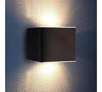 Proxinova Applique Murale Exterieur Solaire LED, Lampe à Double Luminaire Exterieur avec Capteur Crépusculaire Pour l'éclairage de Jardin Solaire, Lampe Solaire d'extérieur Étanche IP65, Lumières Mur