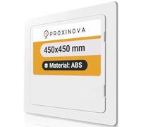 Proxinova Panneau d'accès à peindre - 450 x 450 mm - Panneaux en plastique ABS de qualité supérieure pour trappe d'inspection, couvercle de boîte à fusibles, armoire, mur et plafond, dissimule les