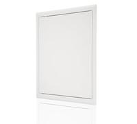 Proxinova Trappe de Visite Métallique Serrure à Pression 400x400 mm, Trappe Laquée Blanche pour Plafond Résistante pour Extérieur, Comble, Baignoire, Cache pour Fils et Tuyaux, Inspection Hatch Placo