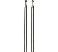 PROXXON 2228222 - Lot de 2 Fraises boule Diamant 1,8 mm Vert