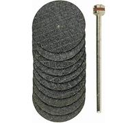 Proxxon Disques de coupe avec tissu Ø 22 mm – 10 pièces + 1 support