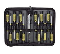 Proxxon Jeu de tournevis MICRO-DRIVER – 13 pièces (fente, Phillips, TORX, 6 pans) – sachet
