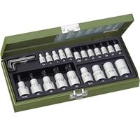 Proxxon Industrial 23 102 TX, Star, Star TH Bit set 24-piece 1/4 (6.3 mm), 1/2 (12.5 mm)