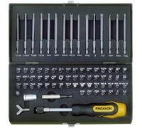 PROXXON 23107 - Ensemble d'embouts de sécurité et d'embouts spéciaux, 75 pièces.