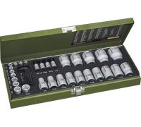 PROXXON 23114 - Jeu de clés à douille spéciales pour vis impériales, 36 pièces