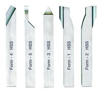 Proxxon 24550 Outils de Tournage en Acier Hss au Cobalt de Haute Qualité, Gris