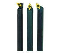Proxxon 24555 Jeu de porte-plaquettes en acier avec plaquettes carbure 8x8mm pour tour PD230/e & PD250/e
