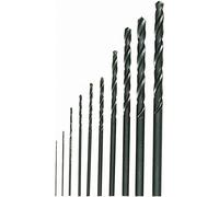 Proxxon Lot de 10 forets 28 874 – HSS hélicoïdaux 3,2 mm, acier inoxydable, noir