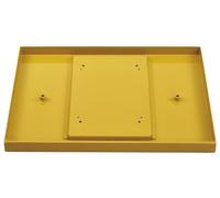 Proxxon Bac récupérateur de copeaux (L x l x H) 388 x 308 x 24 mm, couleur jaune, pour micro fraise MF 70, fraises fines FF 230 et FF 250/BL) 24116