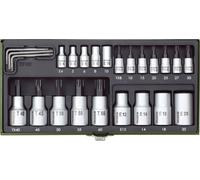 Proxxon Industrial 23 102 TX, Star, Star TH Bit set 24-piece 1/4 (6.3 mm), 1/2 (12.5 mm)