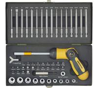 Proxxon Industrial 23104 Jeu d'embouts 54 pièces 6 pans intérieurs (TX), 6 pans intérieurs, vis à fente, vis Pozidriv, cruciforme