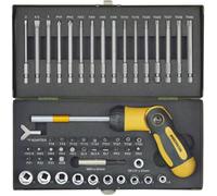 Proxxon Jeu d'embouts Industrial 23104 – 54 pièces, TX et 6 pans, fente, Pozidriv, cruciforme