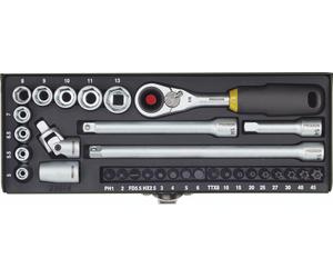 Proxxon Industrial Bits Metric 1/4 (6.3 mm) 32-piece 23078