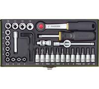 Proxxon Industrial Jeu de clés à douille métrique 1/4 (6.3 mm) 36 pièces 23080