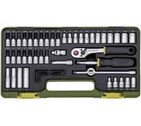 Proxxon Industrial Jeu de clés à douille métrique 1/4 (6.3 mm) 50 pièces 23280