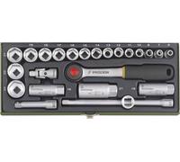 Proxxon Industrial Jeu de clés à douille métrique 3/8 (10 mm) 24 pièces 23110