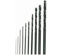 Proxxon Micromot 28 874 HSS Jeu de forets pour le métal 10 pièces 0.3 mm, 0.5 mm, 0.8 mm, 1 mm, 1.2 mm, 1.5 mm, 2 mm, 2.5 mm, 3 mm, 3.2 mm laminé au rouleau