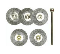 Proxxon Proxxon Brosses à roue, acier, 22 mm, 5 pièces + 1 support Quantité:1