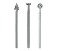 Proxxon Proxxon Jeu de fraises fines (acier tungstène-vanadium), 3 pièces (roue, boule, cône) Quantité:1