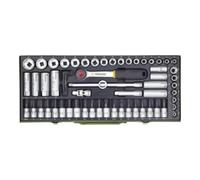 Proxxon Jeu de douilles métriques 3/8 (10 mm) 65 pièces 23112