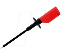 PRUEF 1600 AU RT - Pointe de touche de sécurité, 1 000 V-CAT III, douille 2 mm, rou