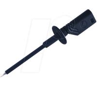 PRUEF 1600 AU SW - Pointe de touche de sécurité, 1 000 V-CAT III, douille 2 mm, noi