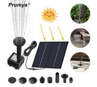 Prumya Pompe à Eau Solaire, Fontaine Solaire Aucun Plantes Batterie ou Electricité pour Bassin / Piscine / Décoration de Jardin