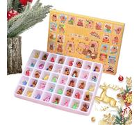 Pruojhw Calendrier De L Avent De Noël,Calendrier de l'Avent de Noël 2025 Capybara | Décoration Mignonne pour Sapin Étagère Couronne Fenêtre Bureau Décembre - Pour Arbre Salon Couronnes Fenêtre