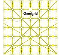 Prym Omnigrid Règle Universelle 6’’ x 6’ (15,2 x 15,2 cm)’ avec échelle d’Angles en Pouces
