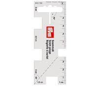 Prym Réglette à ourlets A – ourlet sur mesure, 4 x 10,5 cm, Blanc