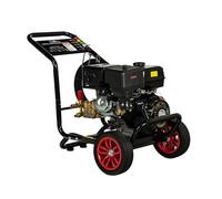 PS Global Laveuse à essence PS-300-PL - 250 bar, 15 LPM, moteur OHV 15 CV, pompe en laiton triplex, tuyau de 15 m, 5 buses à dégagement rapide - Lavage à jet robuste pour allées, véhicules et
