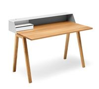 PS05 secrétaire gris soie/chêne Müller Möbelfabrikation - MUELLER MF PS05 86 GRAU EBOX