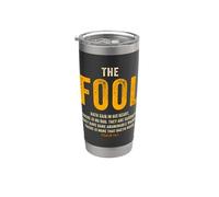 Psalm 14:1 The Fool Hath Said There is No God - Evangelism Gobelet isotherme en acier inoxydable double paroi