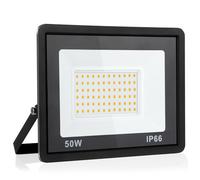 Psatfito G Projecteur LED 50w, 5400 Lm Projecteur LED Extérieur, Étanchéité Ip66 Lumière Blanche Chaude 3000k Éclairage de Sécurité Extérieur pour Entrepôt, Garage, Arrière-Cour, 1 pièce