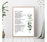 Psaume 23 Verset Biblique Art Affiches Imprime Le Seigneur Est Mon Berger Écriture Église Mur Photos Toile Peinture Chambre Décor À La Maison 40X60Cm Sans Cadre
