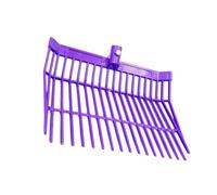 Psdndeww Râteaux à fumier de cheval en plastique professionnel pour un entretien stable et efficace, design ergonomique, 18 dents coudées, fourchette pour écurie de chevaux
