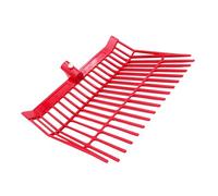 Psdndeww Râteaux à fumier de cheval en plastique professionnel pour un entretien stable et efficace, design ergonomique, 18 dents coudées, fourchette pour écurie de chevaux