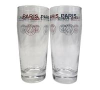 PSG 2 X Verre à bière Collection officielle PARIS SAINT GERMAIN